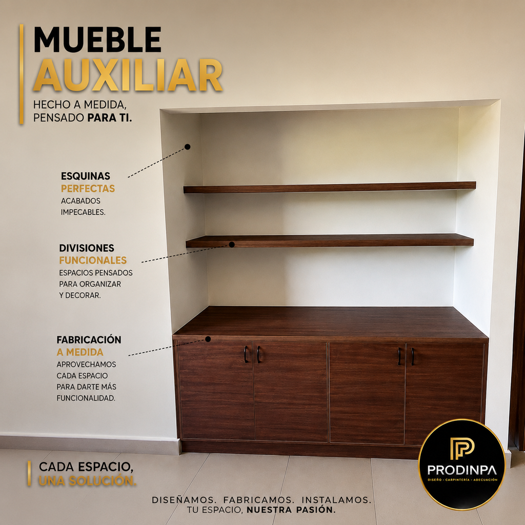 Mueble Auxiliar, aprovechando cada espacio de tu hogar