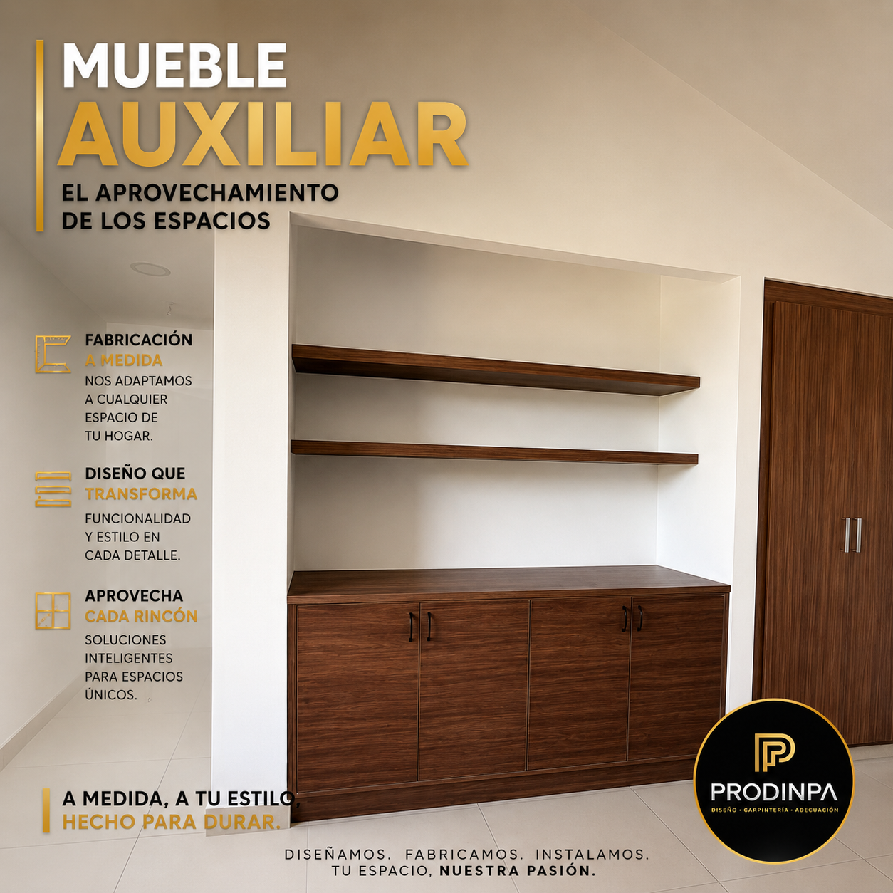 Mueble Auxiliar, aprovechando cada espacio de tu hogar