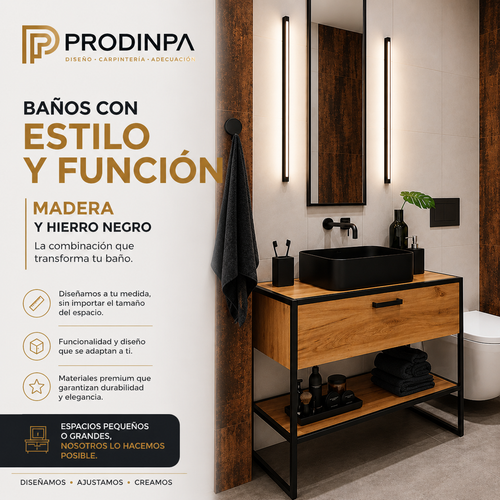 BAÑOS -Adecuamos el espacio y los detalles