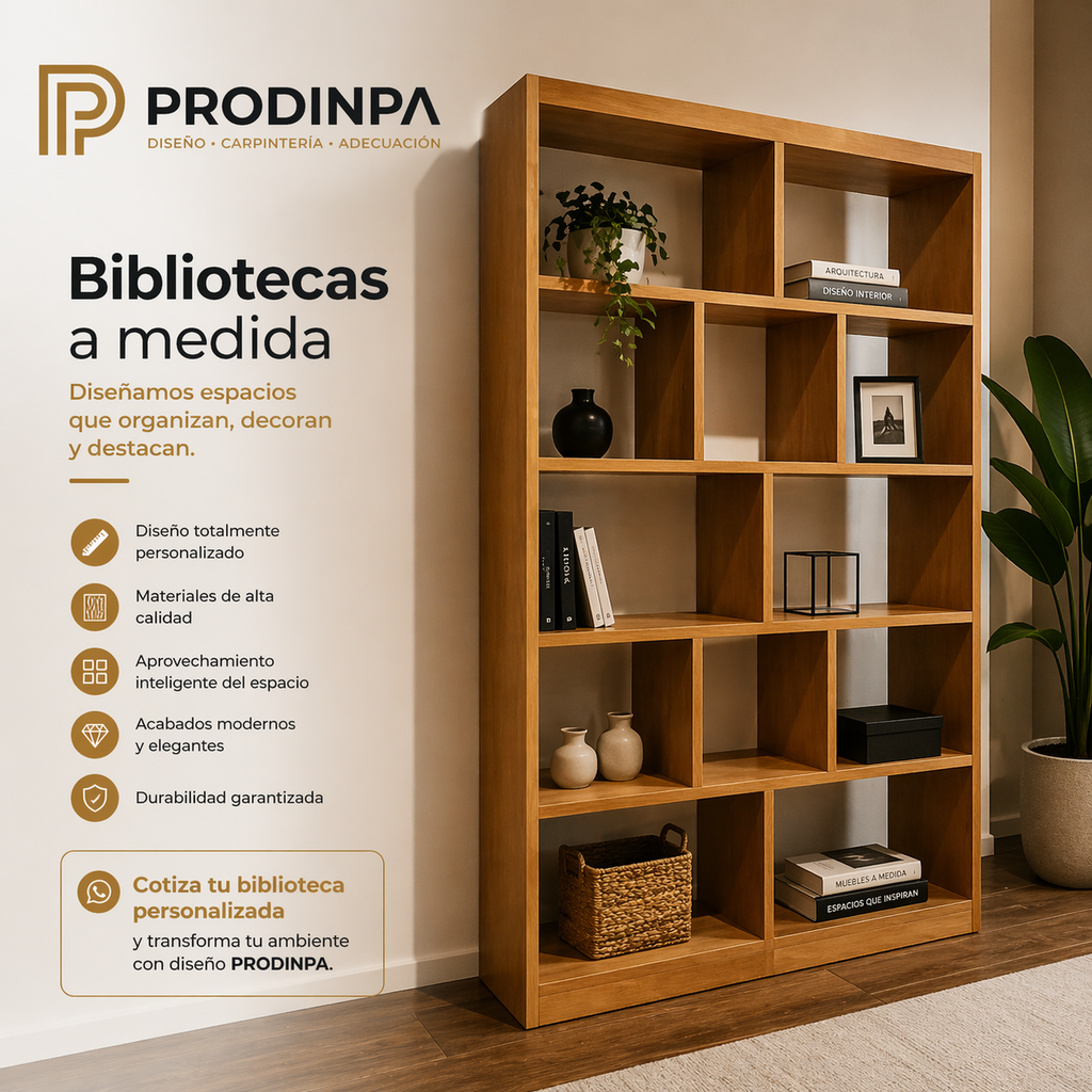 Bibliotecas a Medida – Diseño Personalizado
