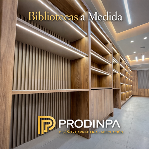 Bibliotecas Personalizadas PRODINPA | Diseño Moderno y Funcional a Medida