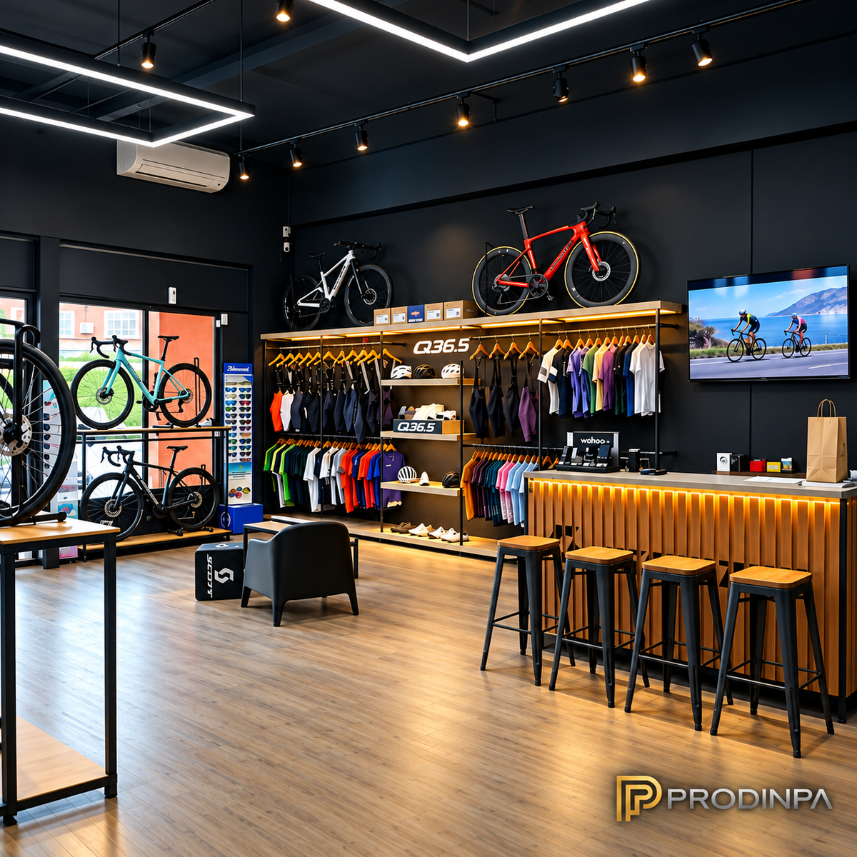 Mobiliario a medida para Tienda de Bicicletas